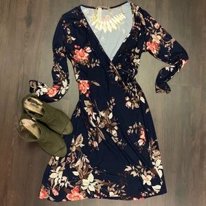 Floral Wrap Dress